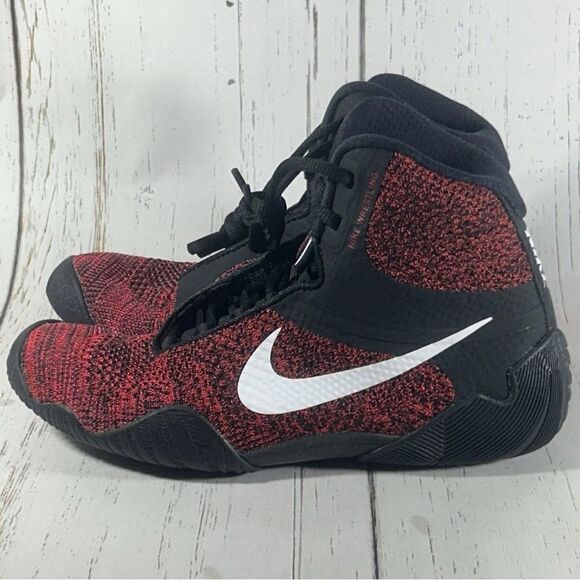 Nike Tawa Flyknit Mens Wrestling Boxing Shoes Red Mens Size 9.5 CI2952-016 - Picture 3 of 9
